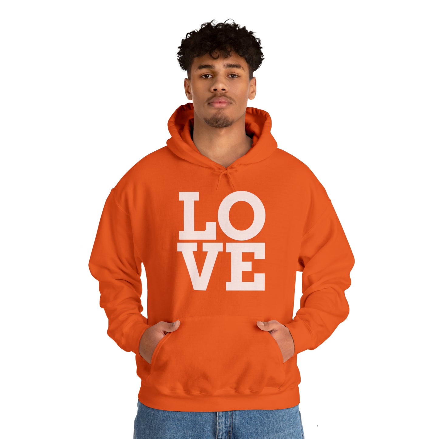Unisex Heavy Blend™ LOVE Hooded Sweatshirt