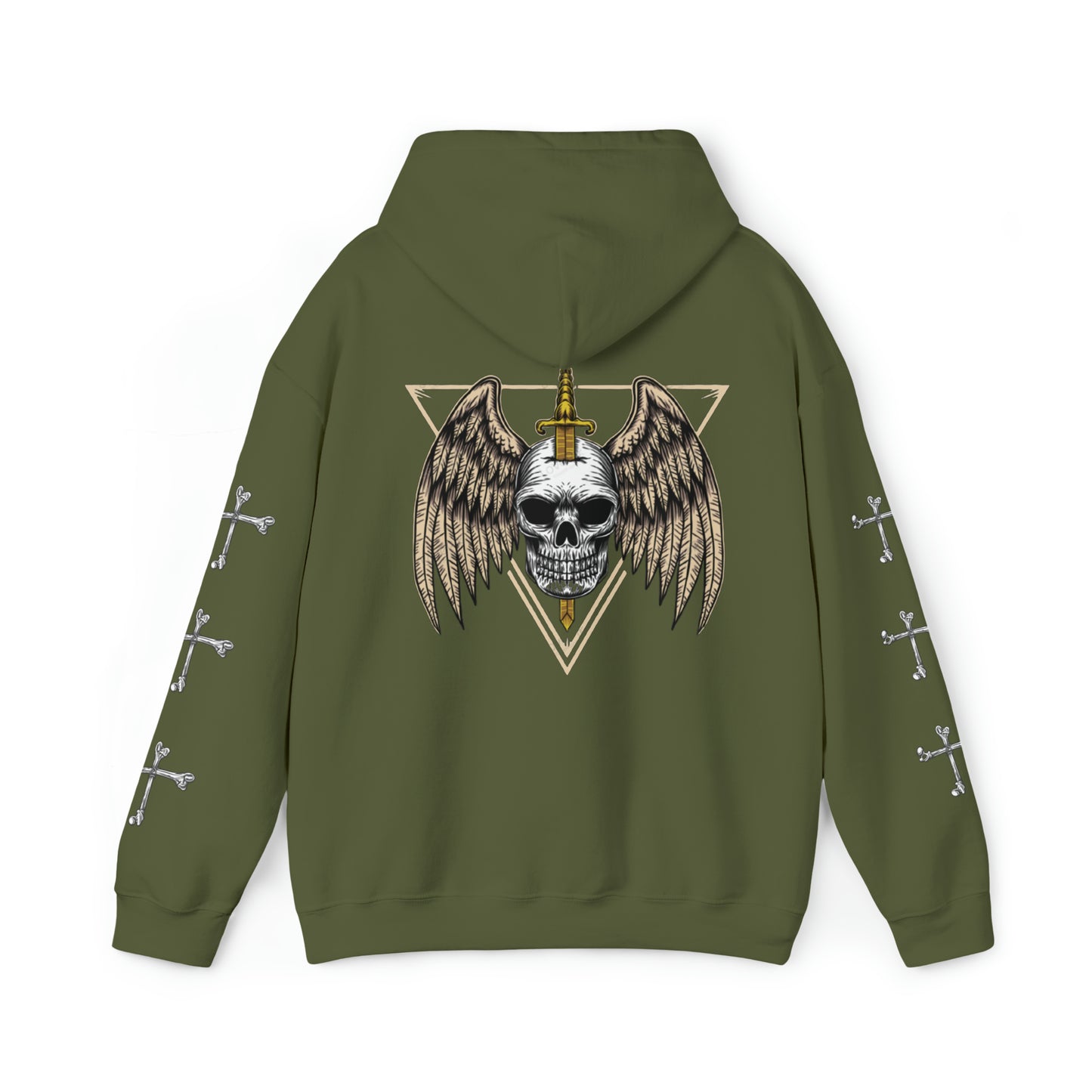 Unisex Heavy Blend™ LIVE NOW SKULL Hooded Sweatshirt