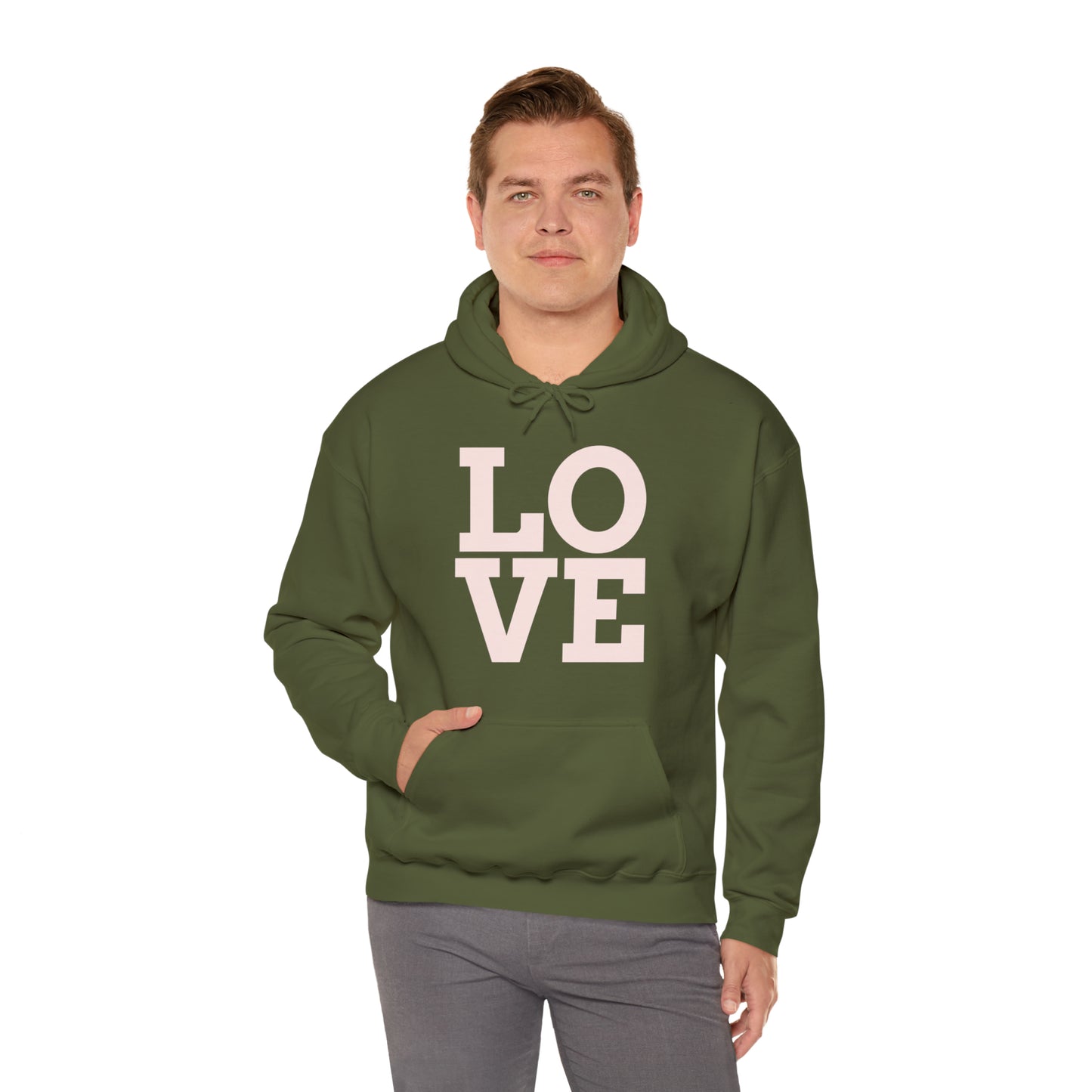 Unisex Heavy Blend™ LOVE Hooded Sweatshirt
