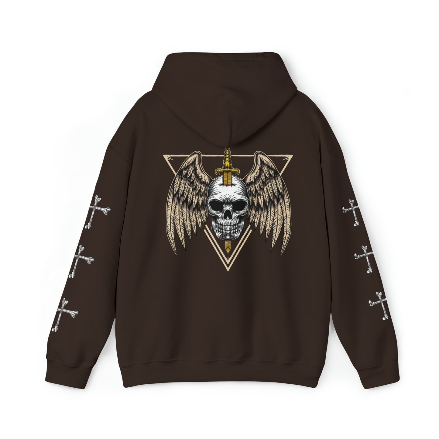 Unisex Heavy Blend™ LIVE NOW SKULL Hooded Sweatshirt