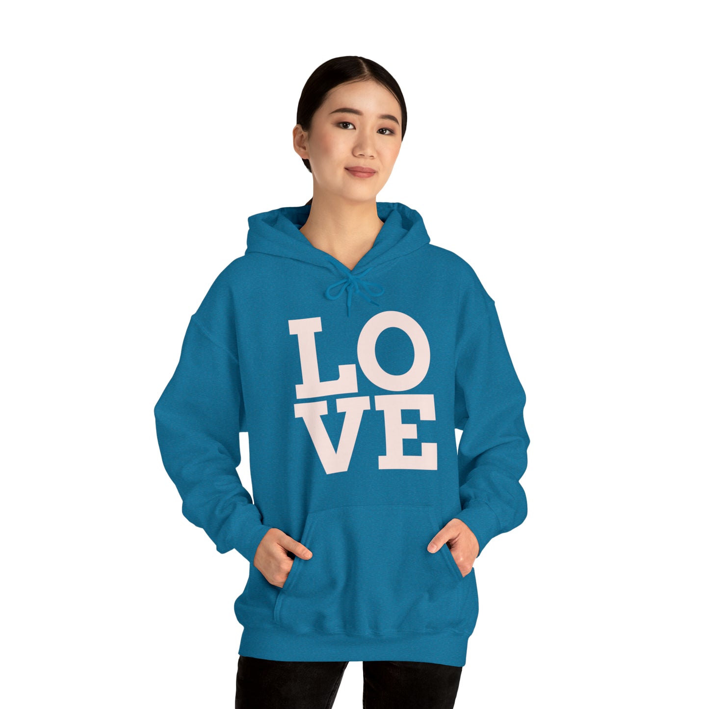 Unisex Heavy Blend™ LOVE Hooded Sweatshirt