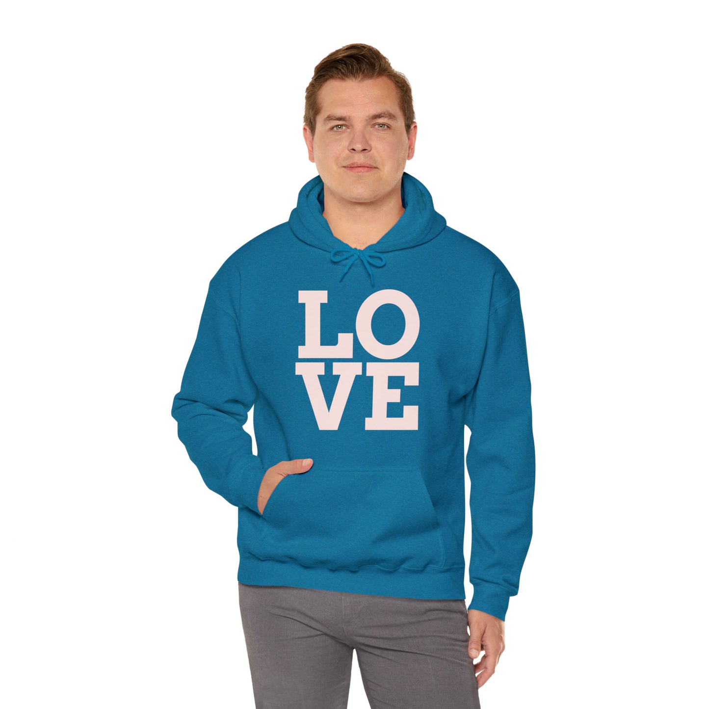 Unisex Heavy Blend™ LOVE Hooded Sweatshirt