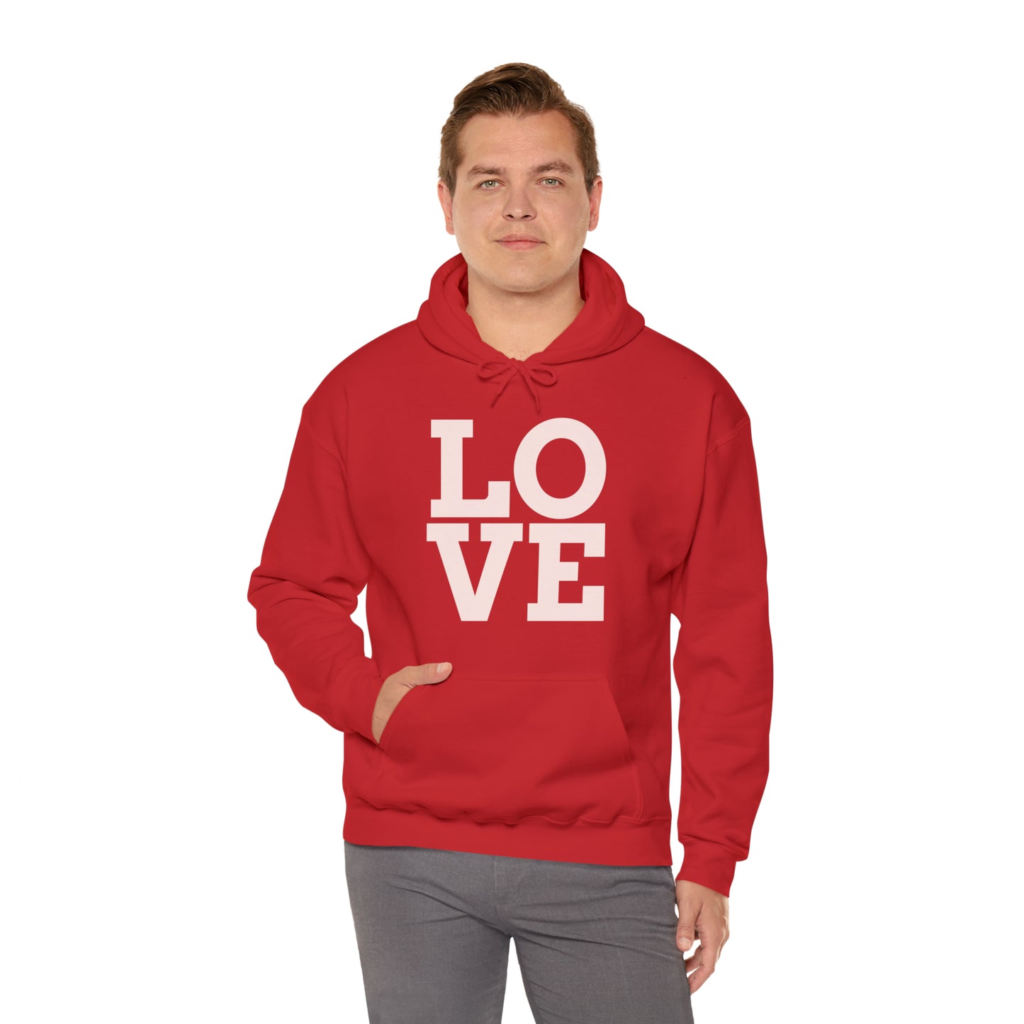 Unisex Heavy Blend™ LOVE Hooded Sweatshirt