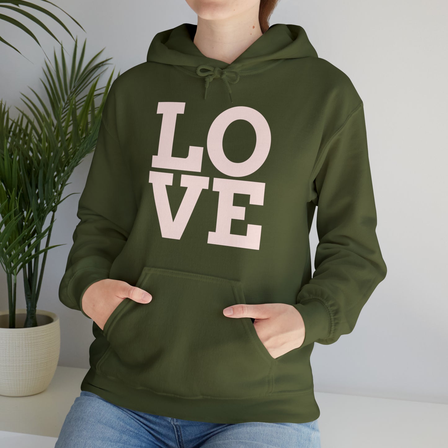 Unisex Heavy Blend™ LOVE Hooded Sweatshirt