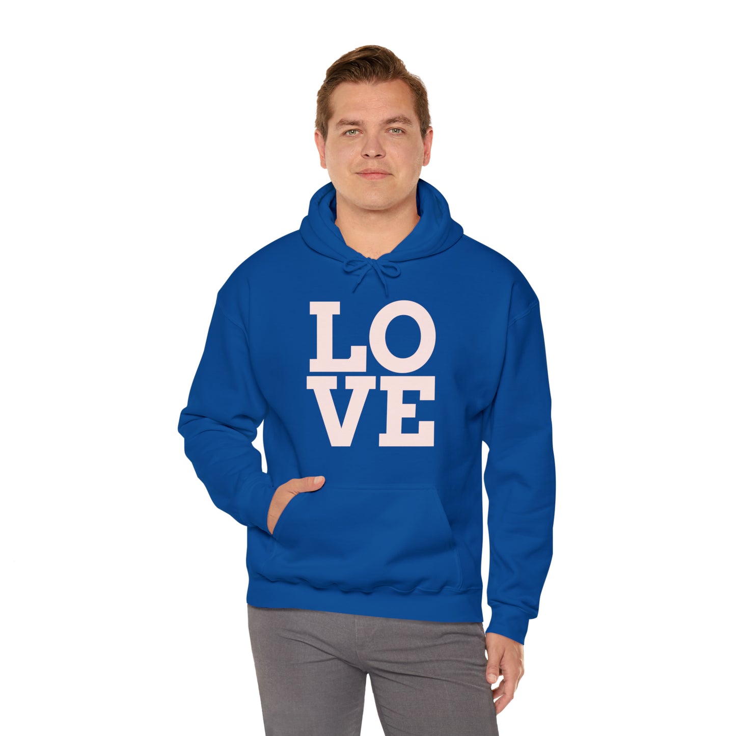 Unisex Heavy Blend™ LOVE Hooded Sweatshirt