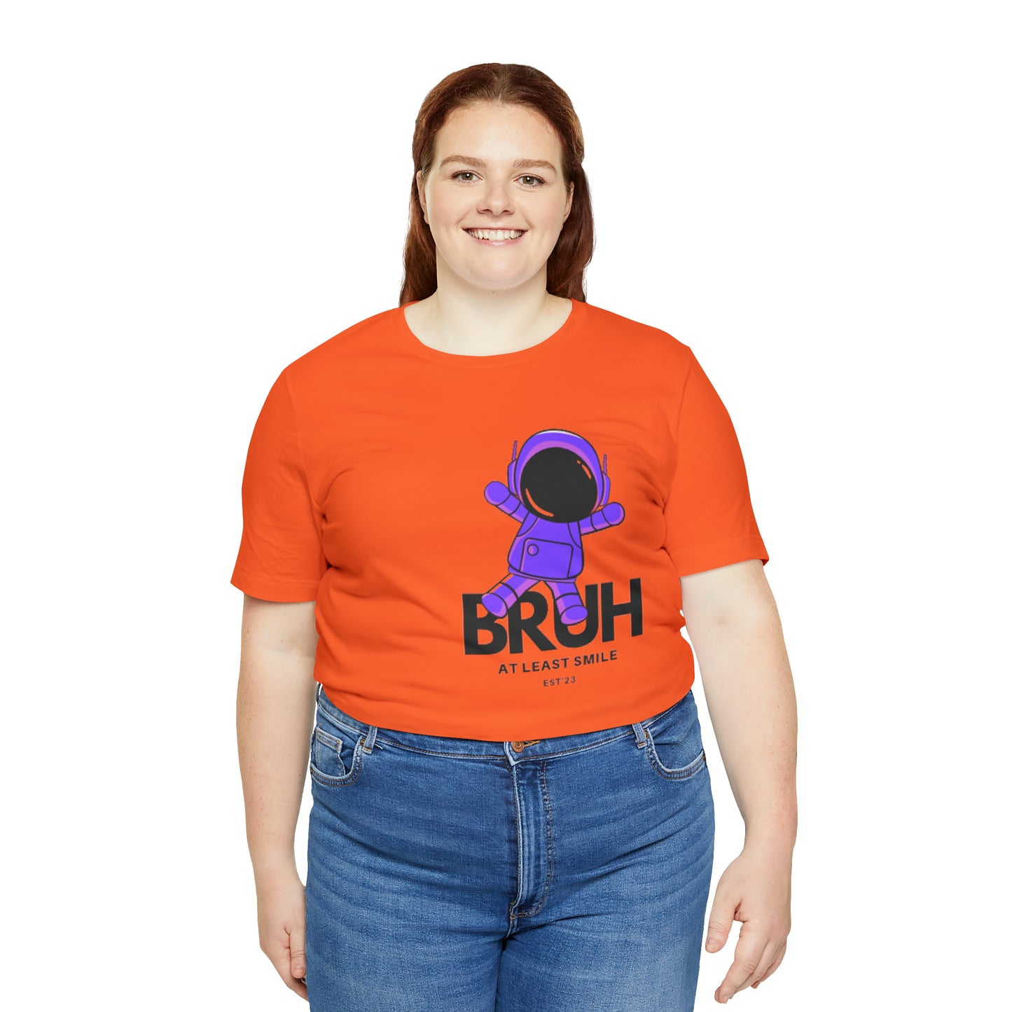 Unisex Jersey Short Sleeve BRUH JUST SMILE Tee