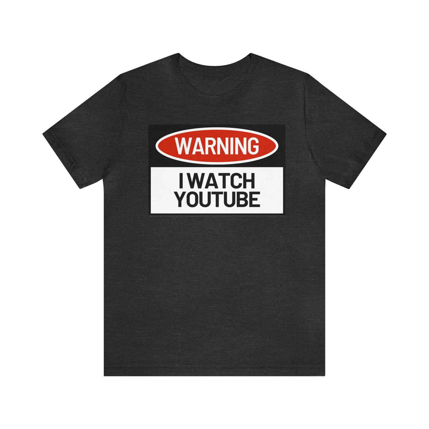 Unisex WARNING.. I WATCH YOUTUBE Jersey Short Sleeve Tee