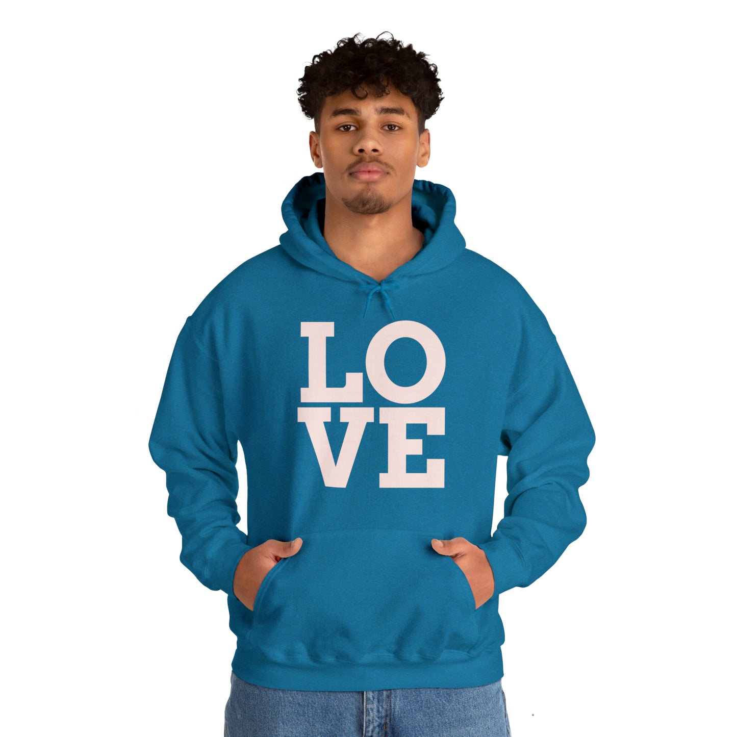 Unisex Heavy Blend™ LOVE Hooded Sweatshirt
