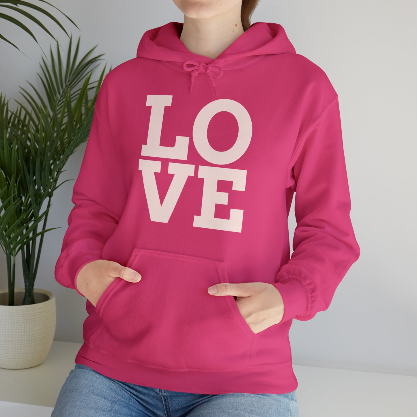 Unisex Heavy Blend™ LOVE Hooded Sweatshirt