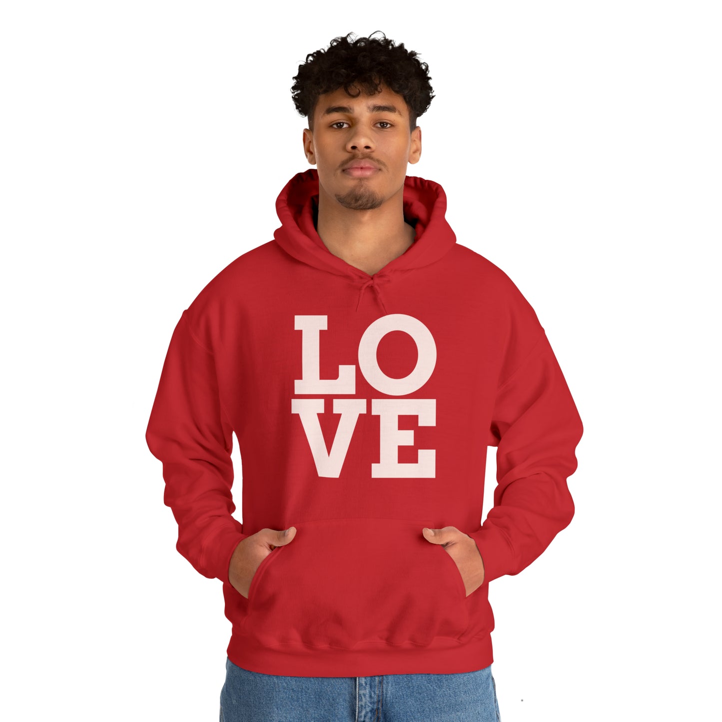 Unisex Heavy Blend™ LOVE Hooded Sweatshirt