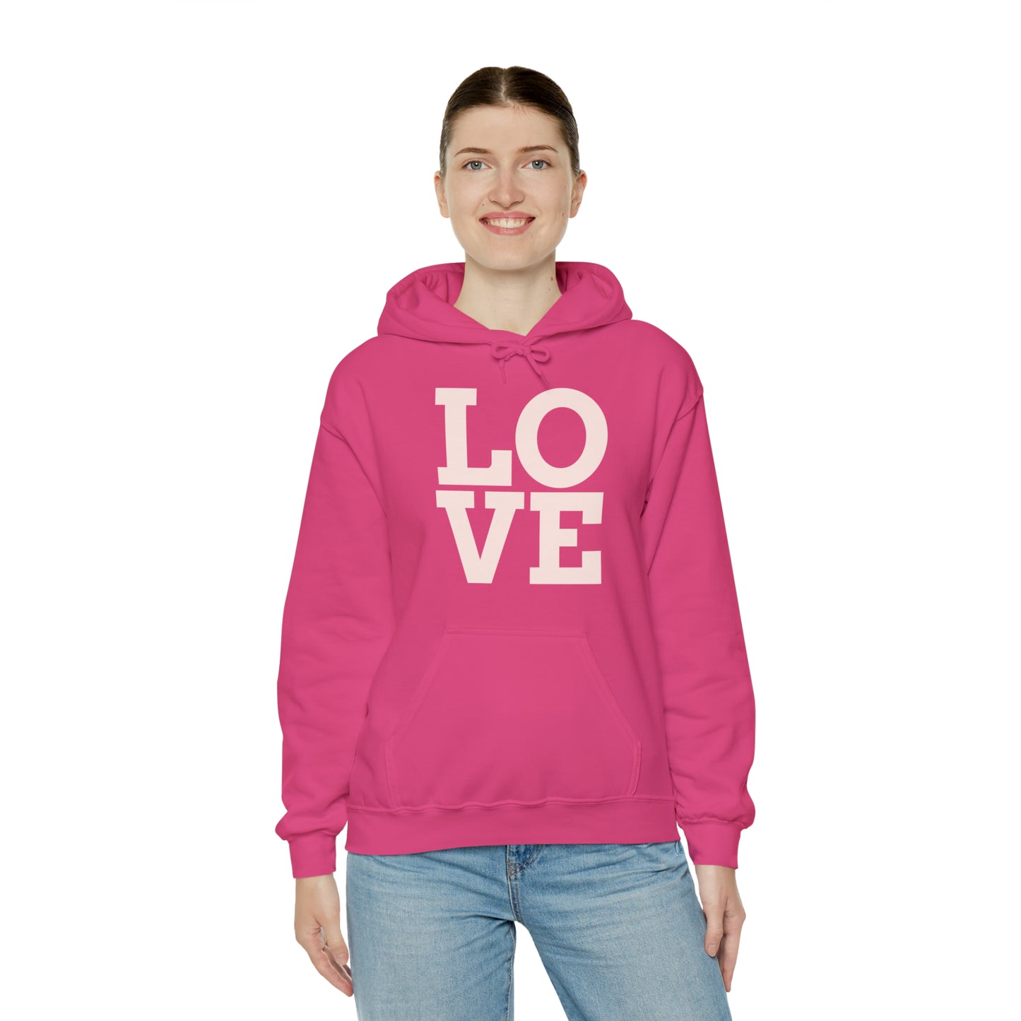 Unisex Heavy Blend™ LOVE Hooded Sweatshirt