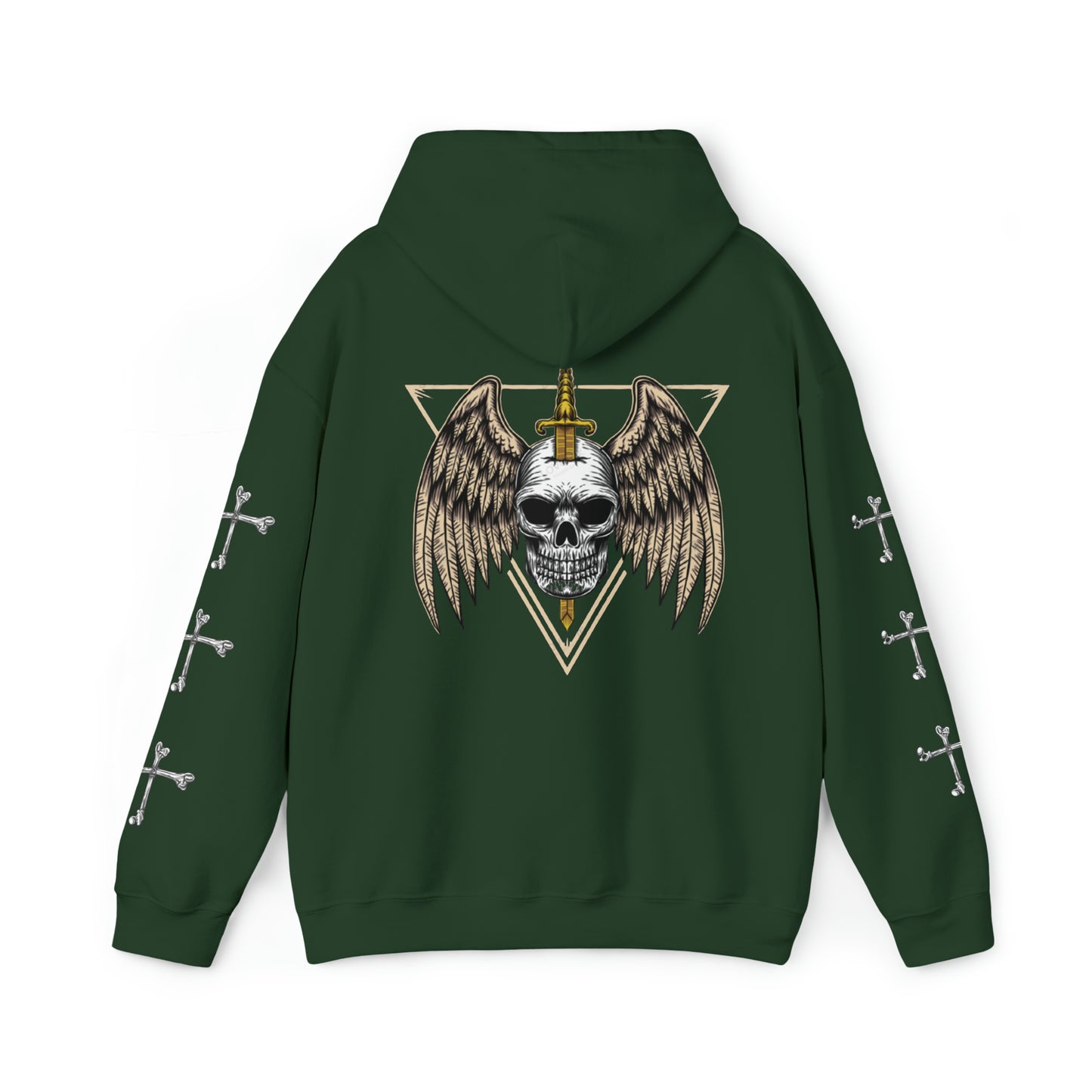 Unisex Heavy Blend™ LIVE NOW SKULL Hooded Sweatshirt