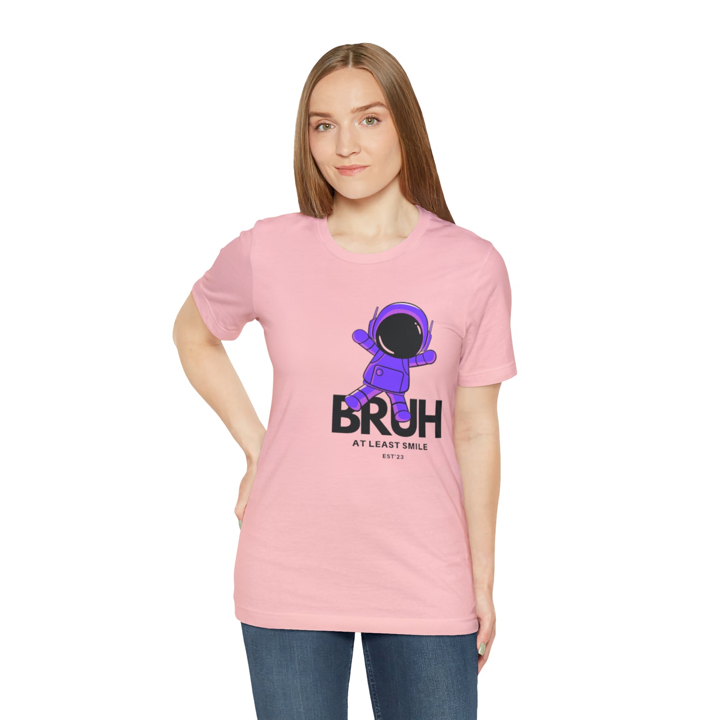 Unisex Jersey Short Sleeve BRUH JUST SMILE Tee