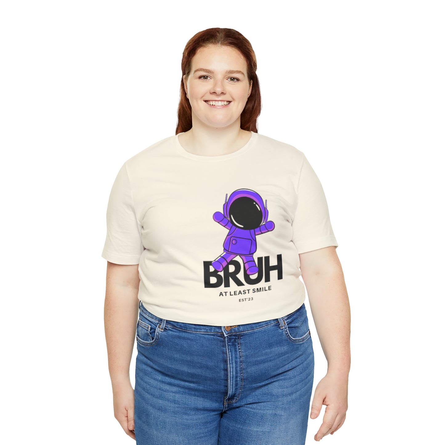 Unisex Jersey Short Sleeve BRUH JUST SMILE Tee