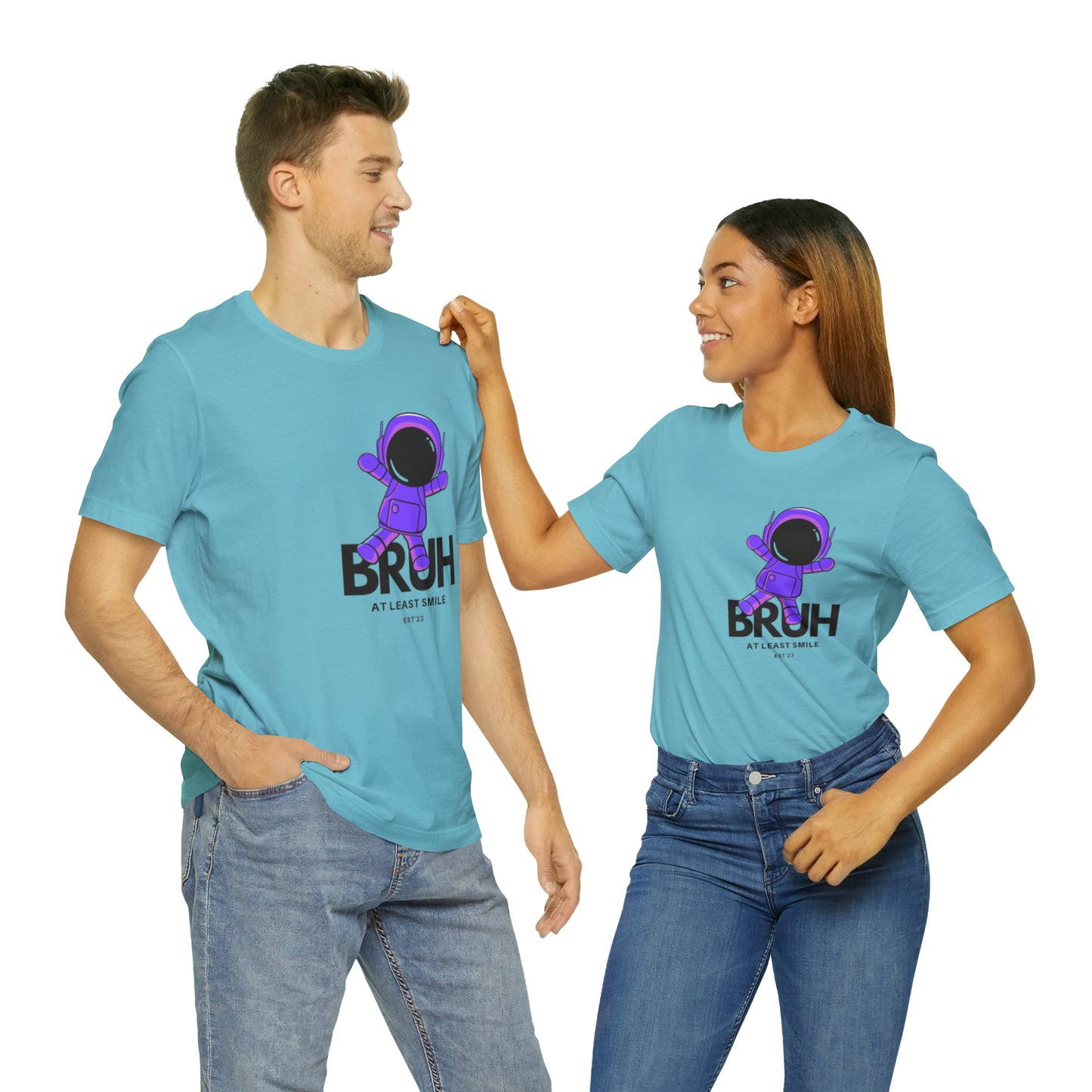 Unisex Jersey Short Sleeve BRUH JUST SMILE Tee