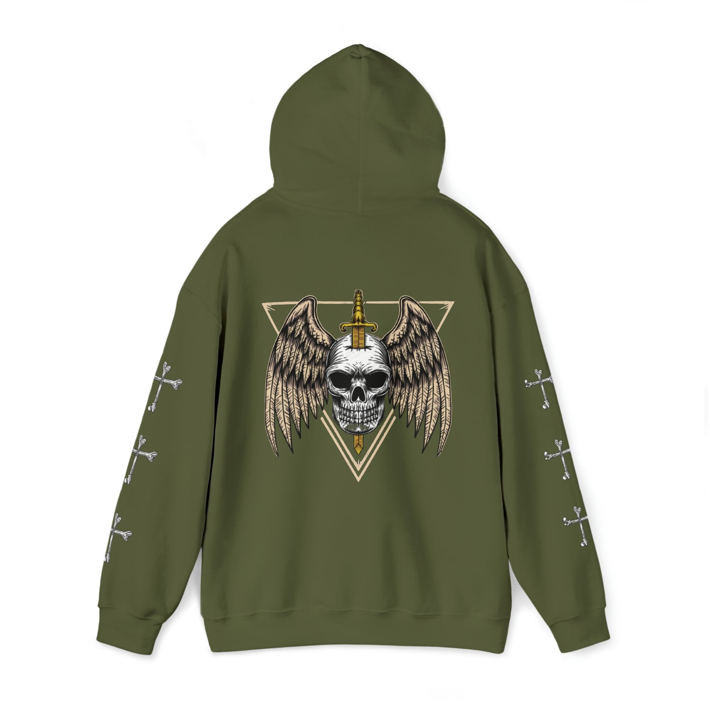 Unisex Heavy Blend™ LIVE NOW SKULL Hooded Sweatshirt