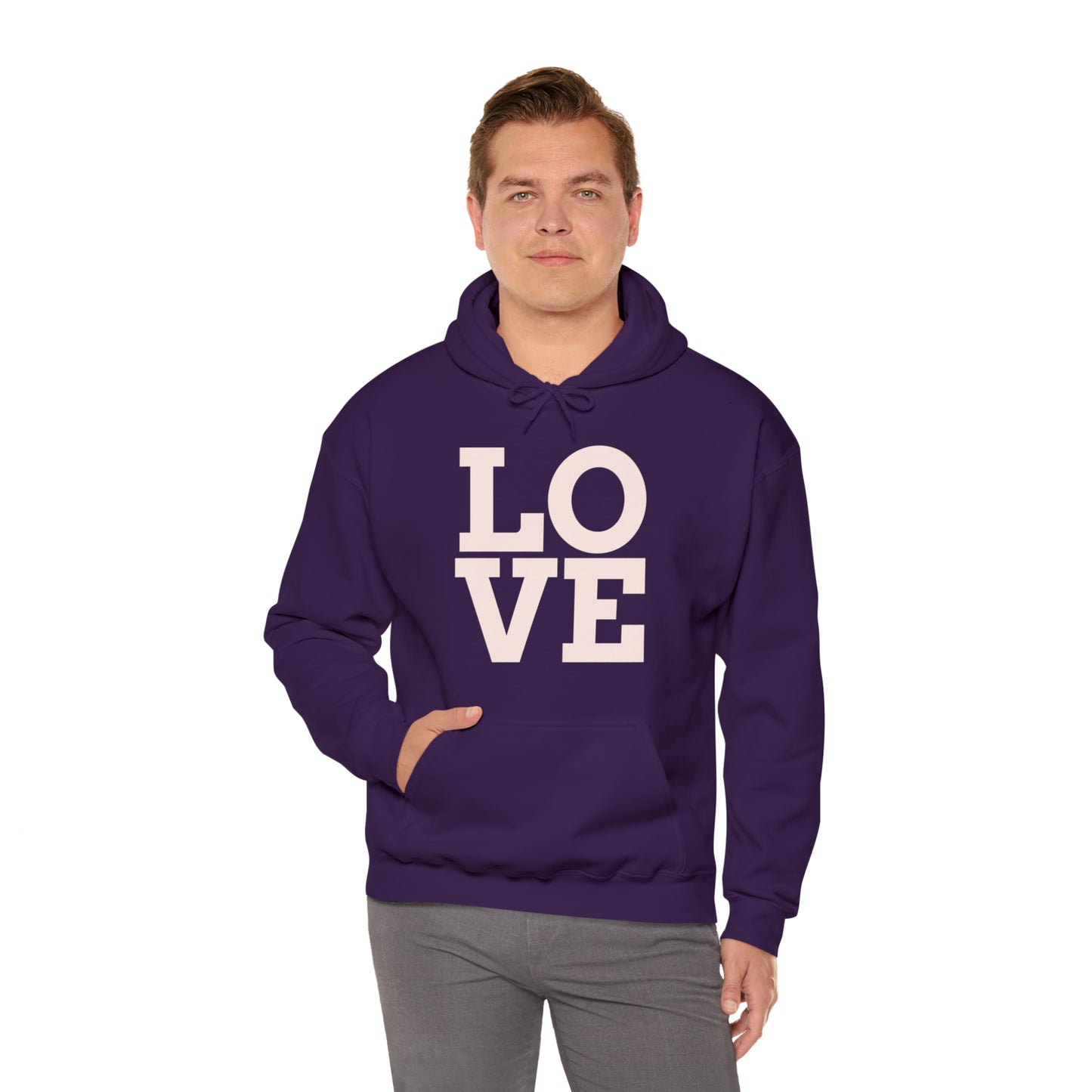 Unisex Heavy Blend™ LOVE Hooded Sweatshirt