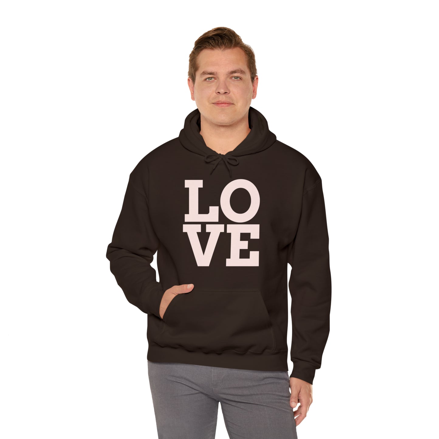 Unisex Heavy Blend™ LOVE Hooded Sweatshirt