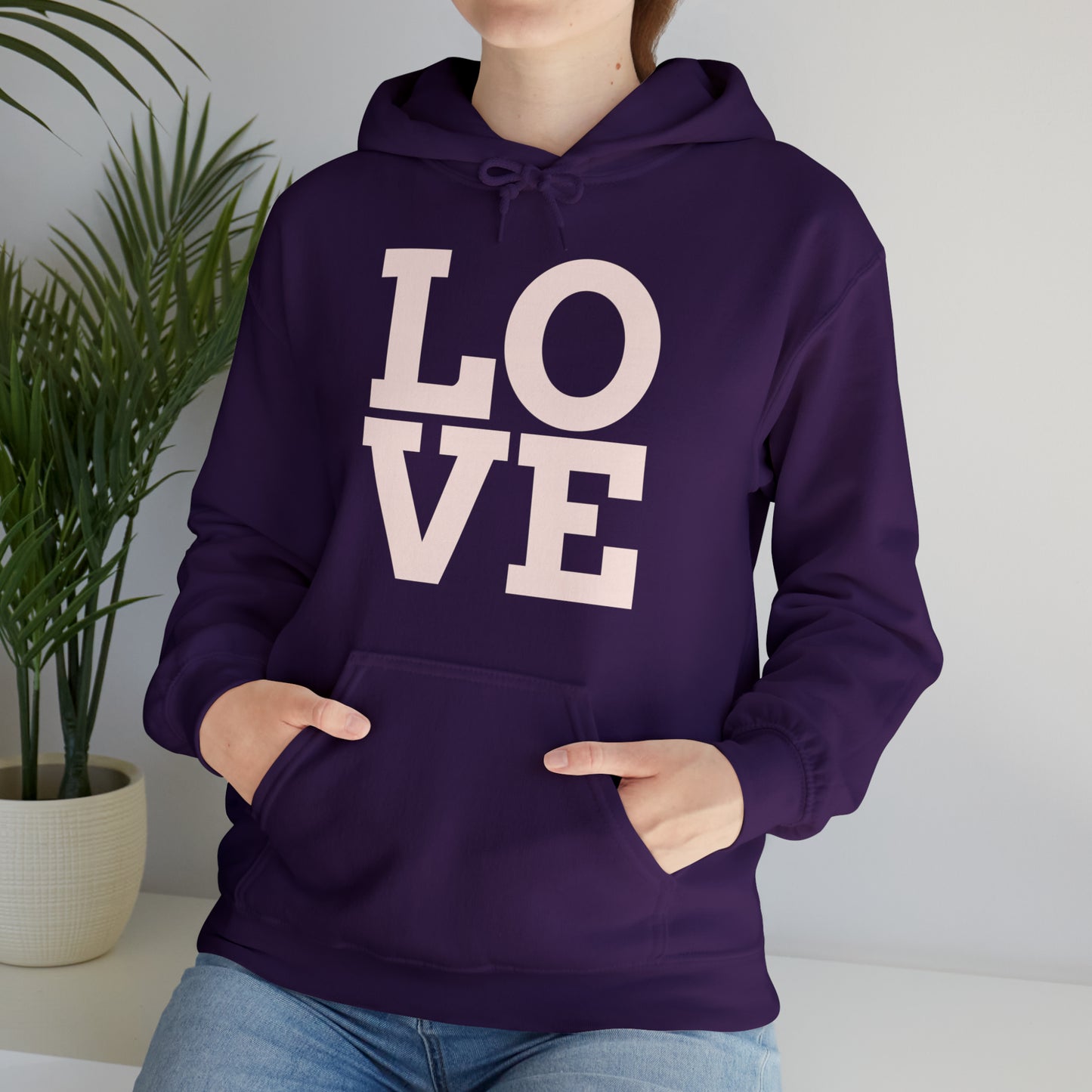 Unisex Heavy Blend™ LOVE Hooded Sweatshirt