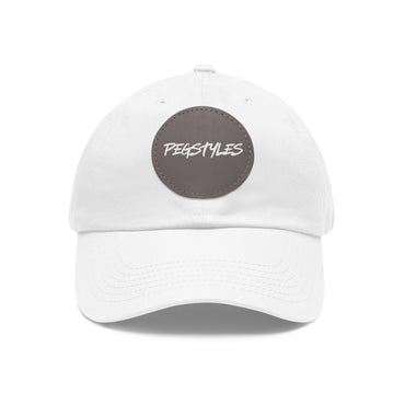 PEGSTYLES ORIGINAL Dad Hat with Leather Patch (Round)