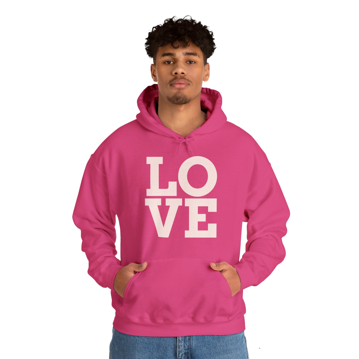Unisex Heavy Blend™ LOVE Hooded Sweatshirt