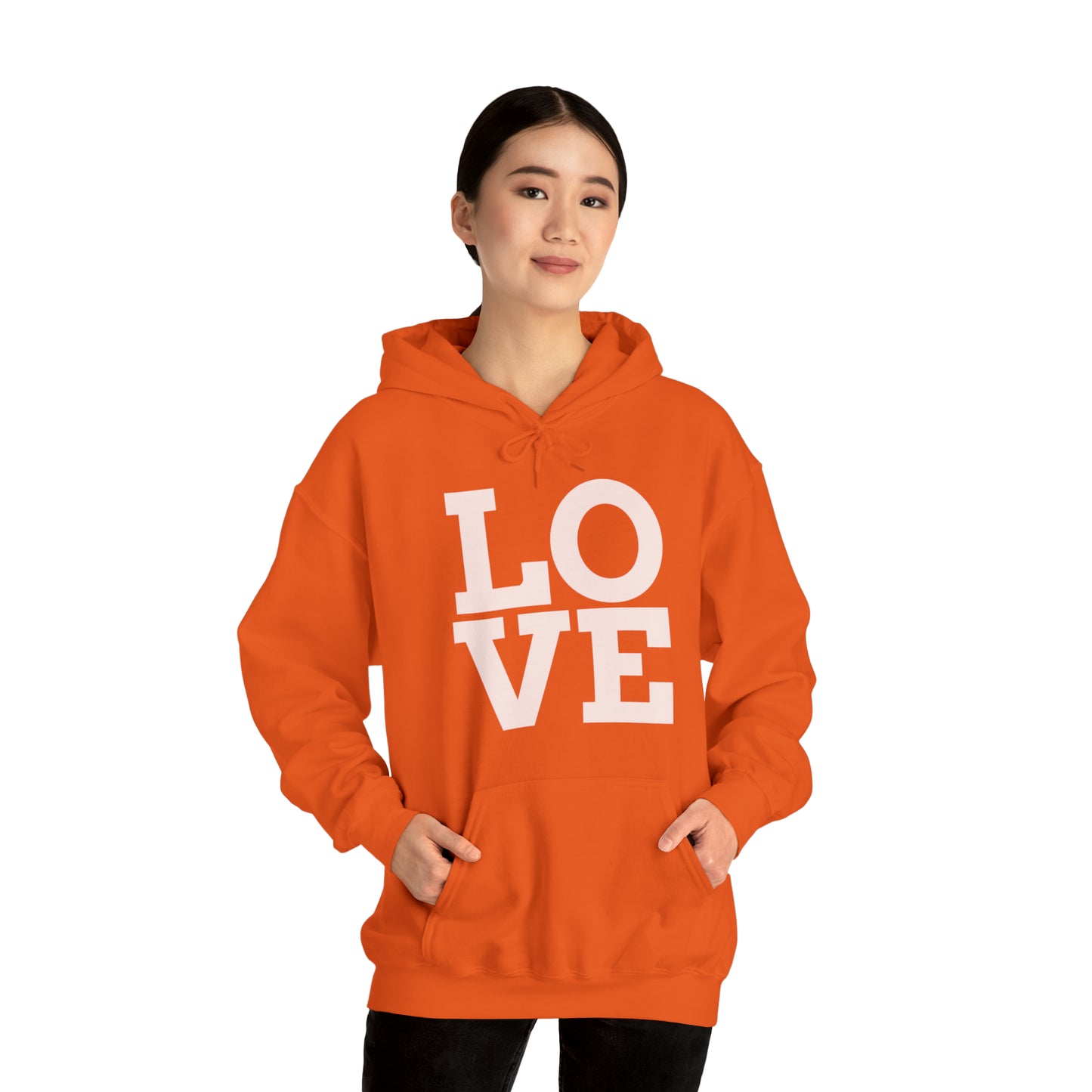 Unisex Heavy Blend™ LOVE Hooded Sweatshirt