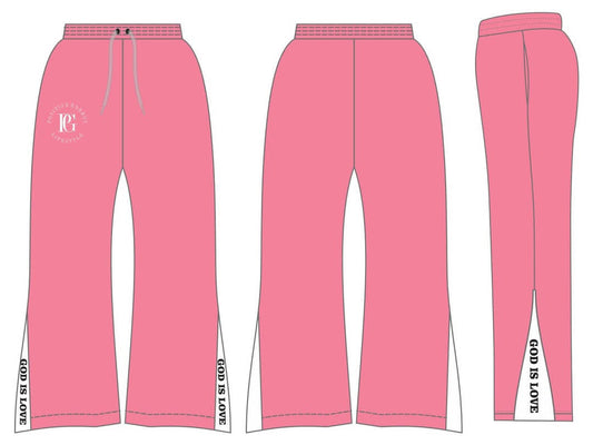 PINK GOD IS LOVE FLARE/JOGGERS