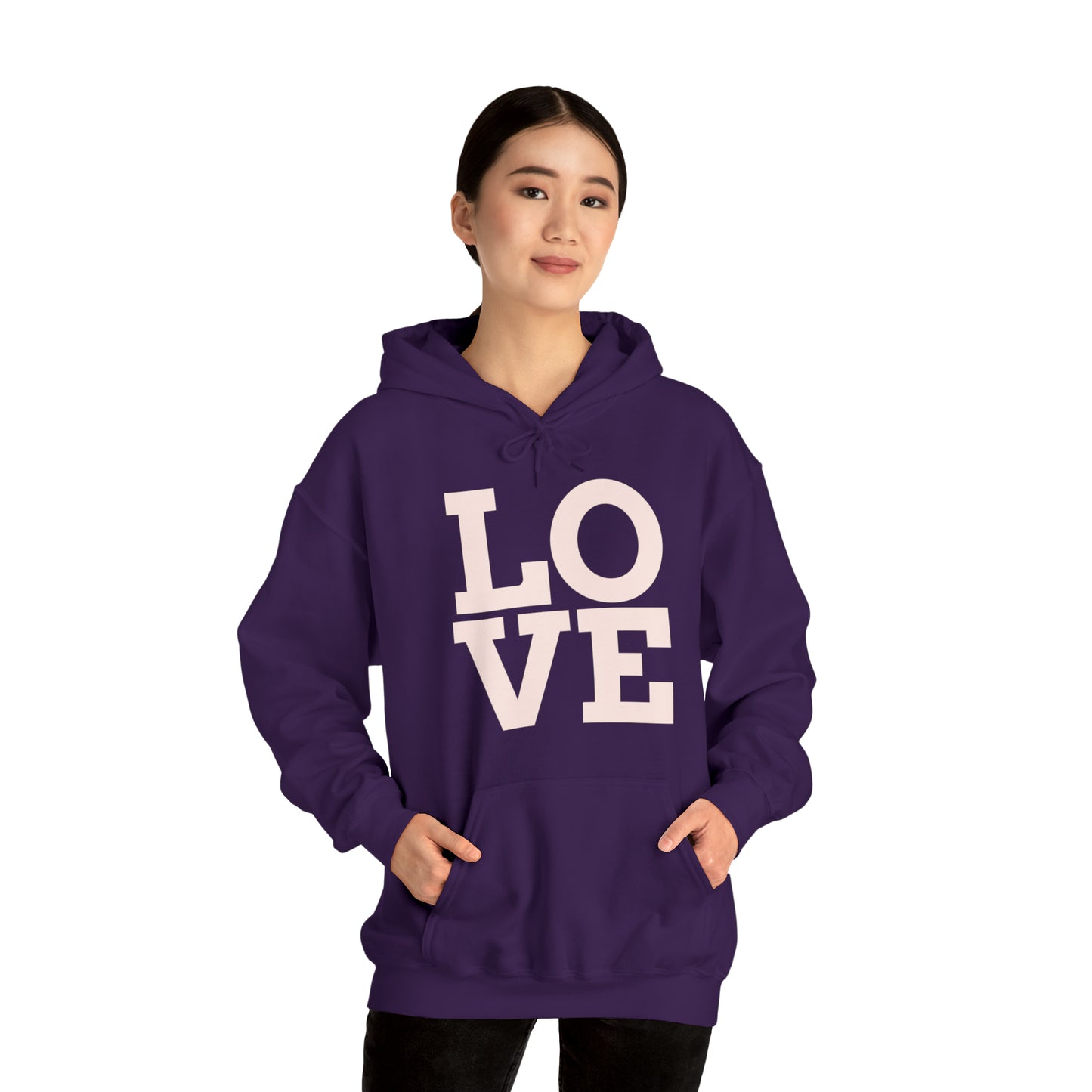 Unisex Heavy Blend™ LOVE Hooded Sweatshirt
