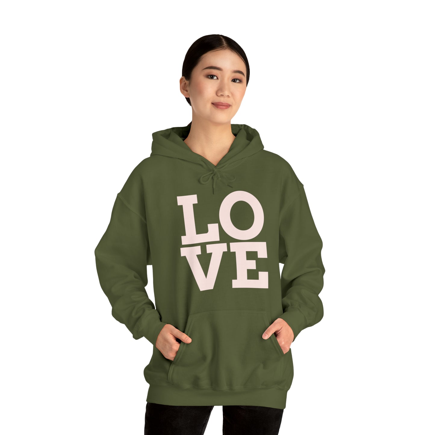 Unisex Heavy Blend™ LOVE Hooded Sweatshirt
