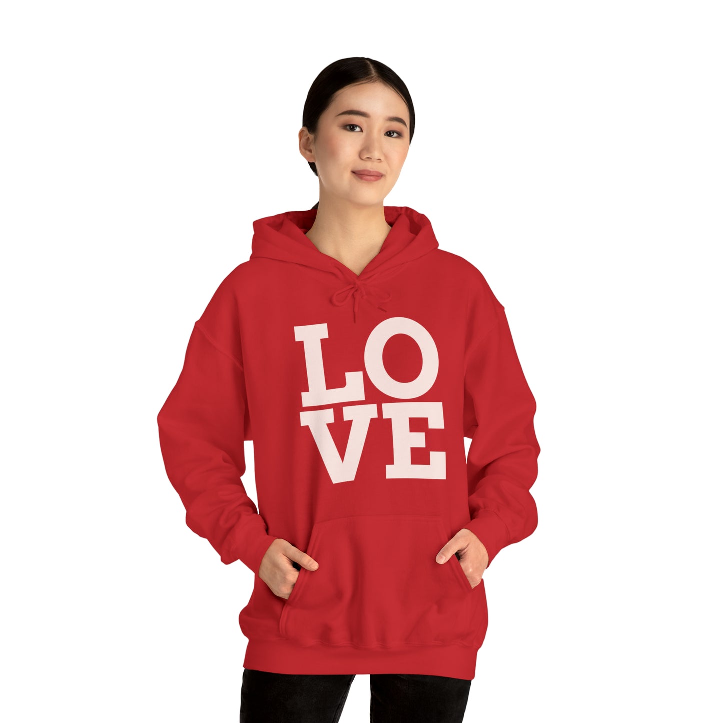 Unisex Heavy Blend™ LOVE Hooded Sweatshirt