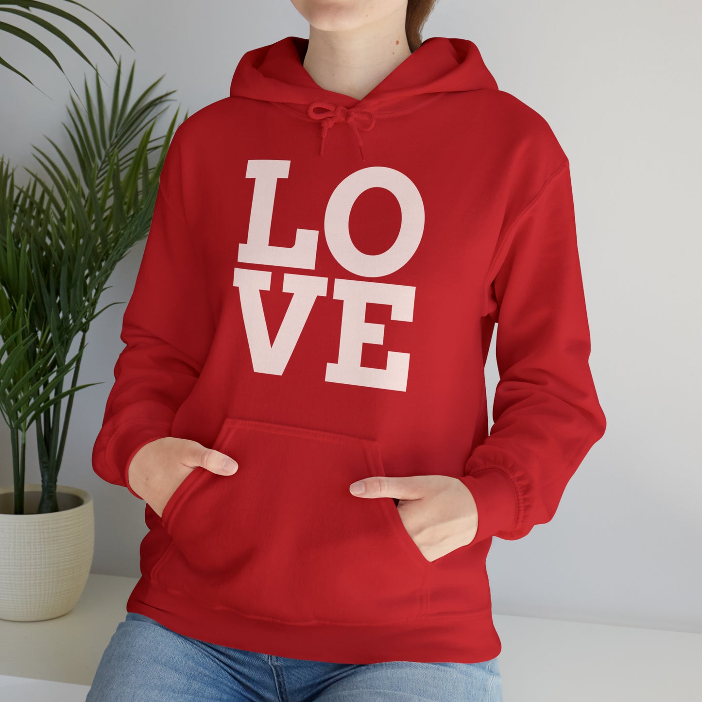 Unisex Heavy Blend™ LOVE Hooded Sweatshirt