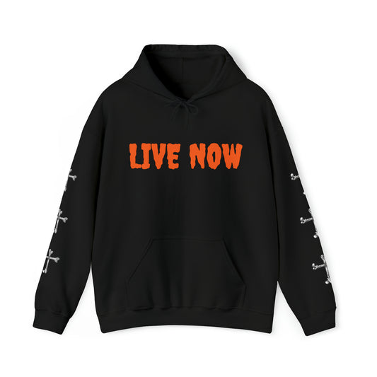 Unisex Heavy Blend™ LIVE NOW SKULL Hooded Sweatshirt