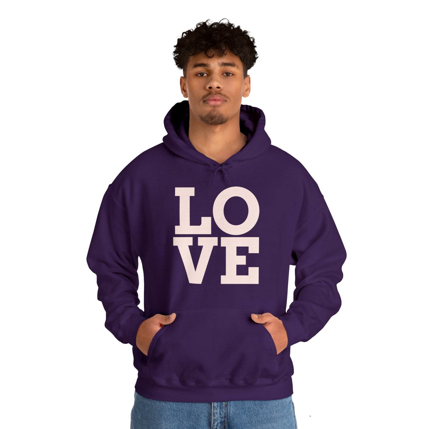 Unisex Heavy Blend™ LOVE Hooded Sweatshirt