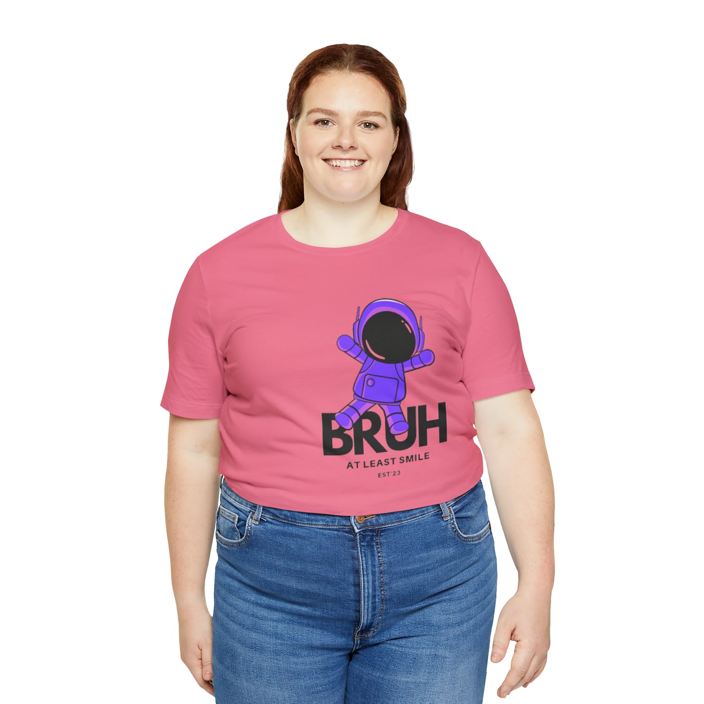Unisex Jersey Short Sleeve BRUH JUST SMILE Tee
