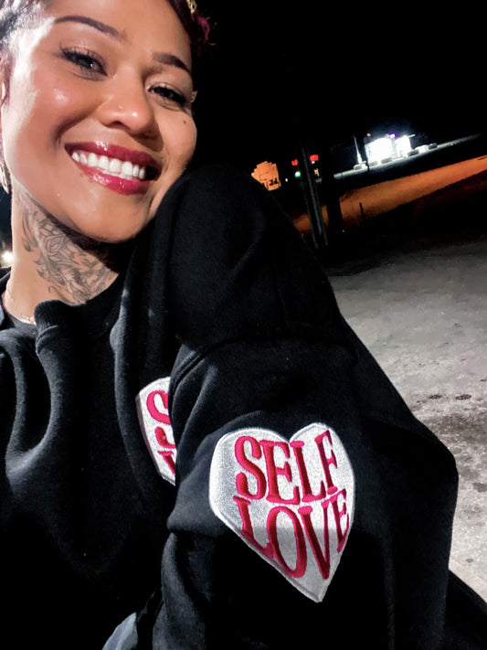 TALK WITH GOD CREWNECK (PINK & BLACK)