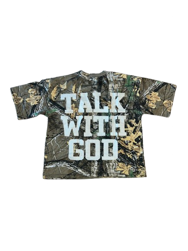 TALK WITH GOD | LIGHT WOODLAND CAMO | Box Tee