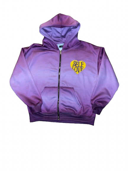 TALK WITH GOD Purple & Gold Zip Up - High Frequency Energy | PEGSTYLES