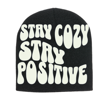 STAY COZY STAY POSITIVE BEANIES