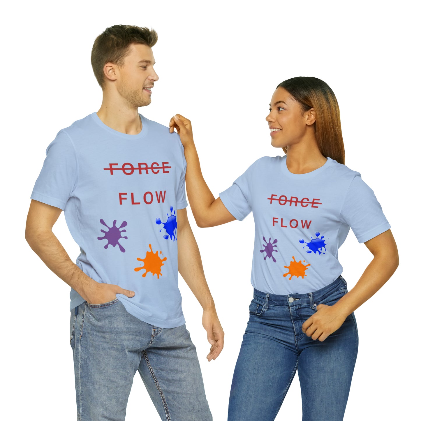 Unisex Jersey Short Sleeve DON’T FORCE…FLOW Tee