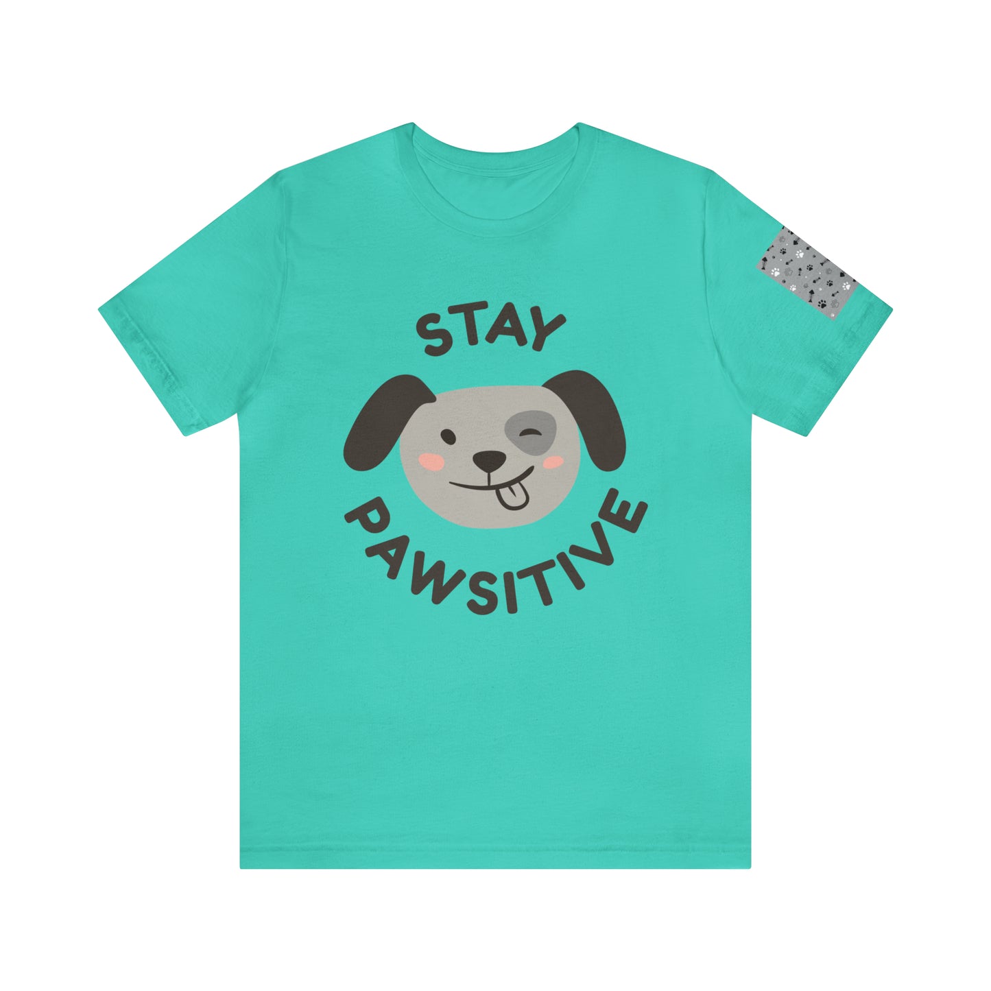 Unisex Jersey STAY PAWSITIVE Short Sleeve Tee