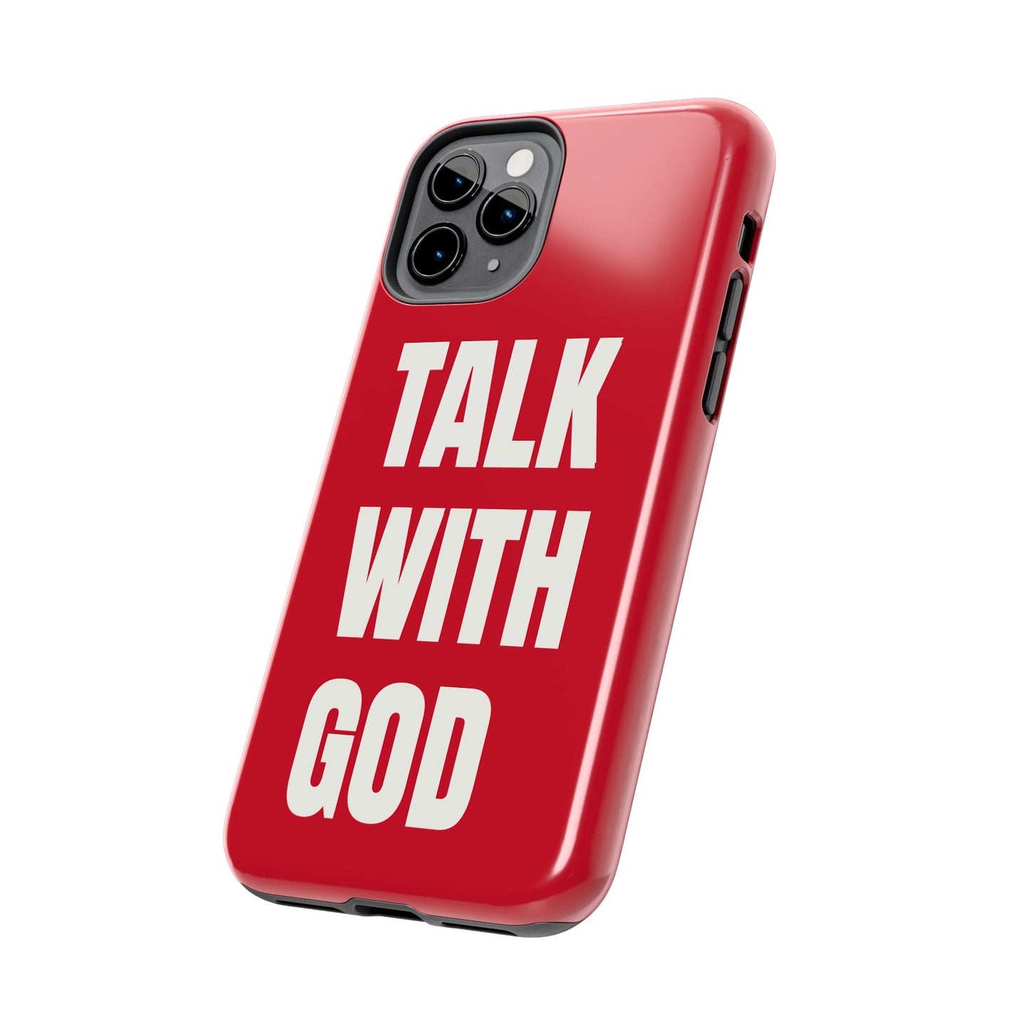 RED TALK WITH GOD Tough Phone Cases