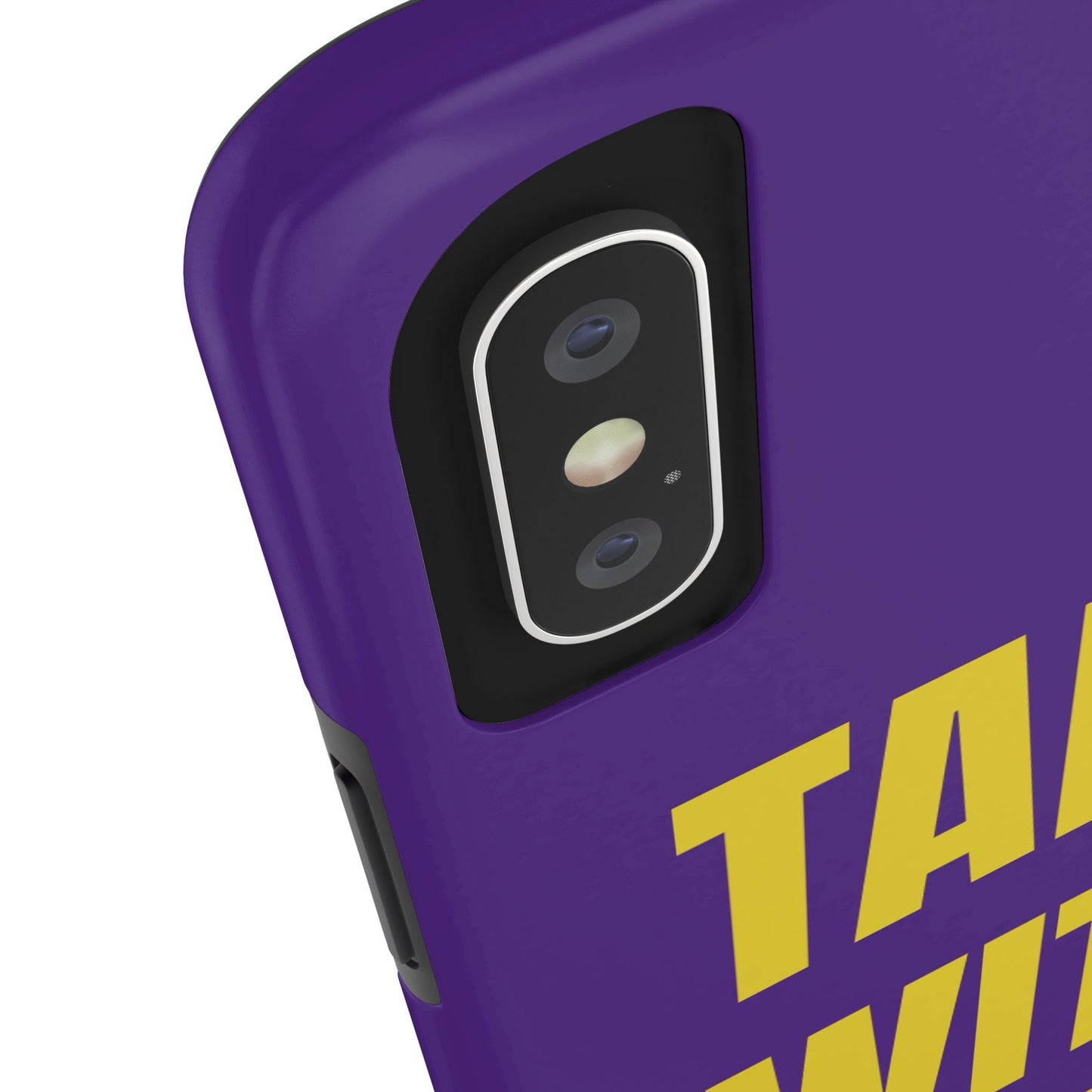 Purple and Yellow TALK WITH GOD Tough Phone Cases