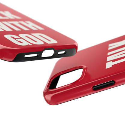 RED TALK WITH GOD Tough Phone Cases