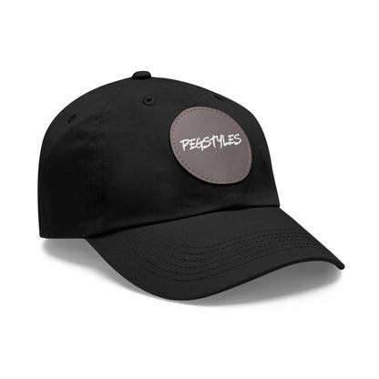 PEGSTYLES ORIGINAL Dad Hat with Leather Patch (Round)