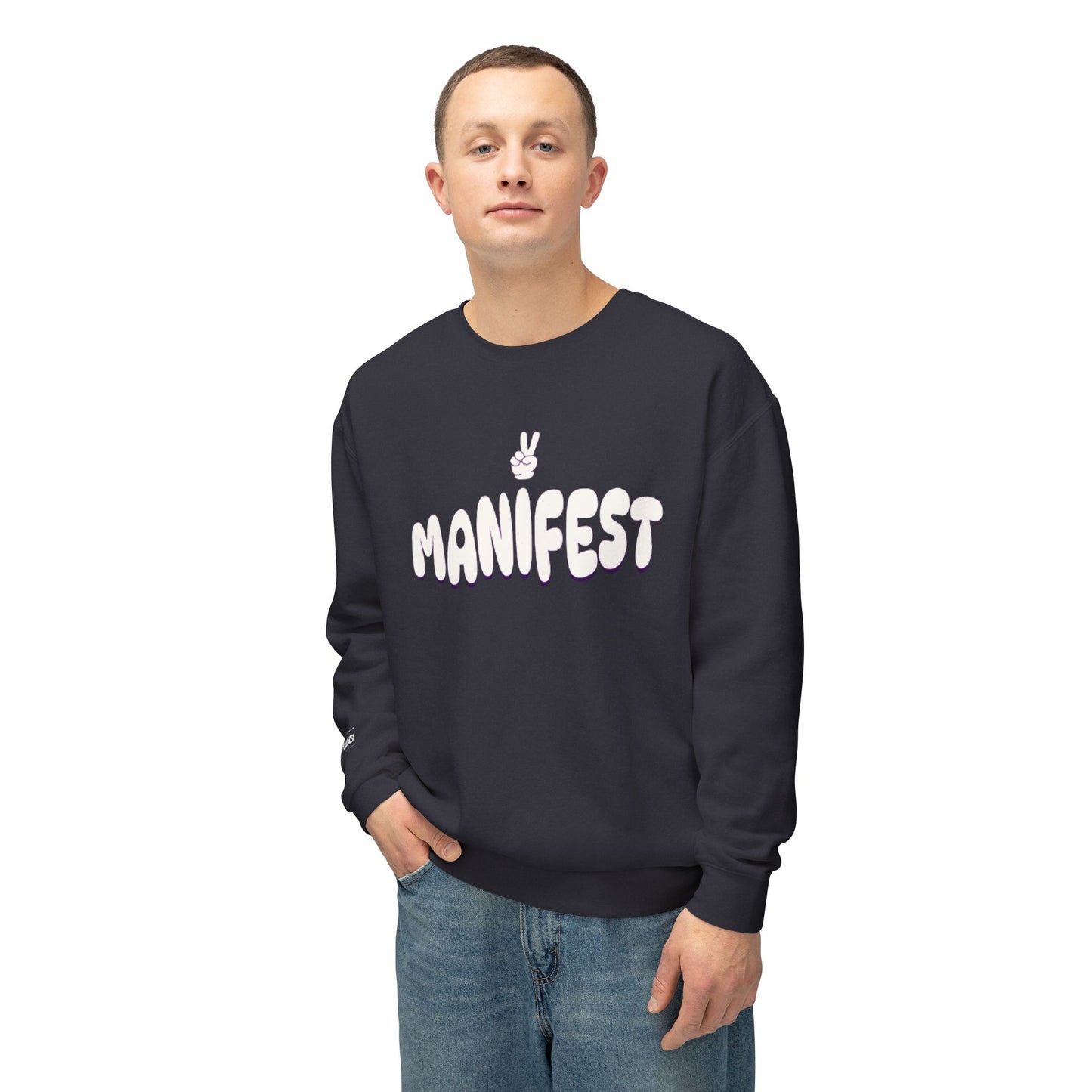 MANIFEST Unisex Lightweight Crewneck Sweatshirt