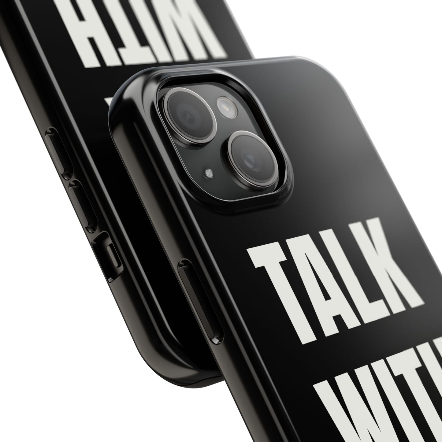 Black TALK WITH GOD Tough Phone Cases