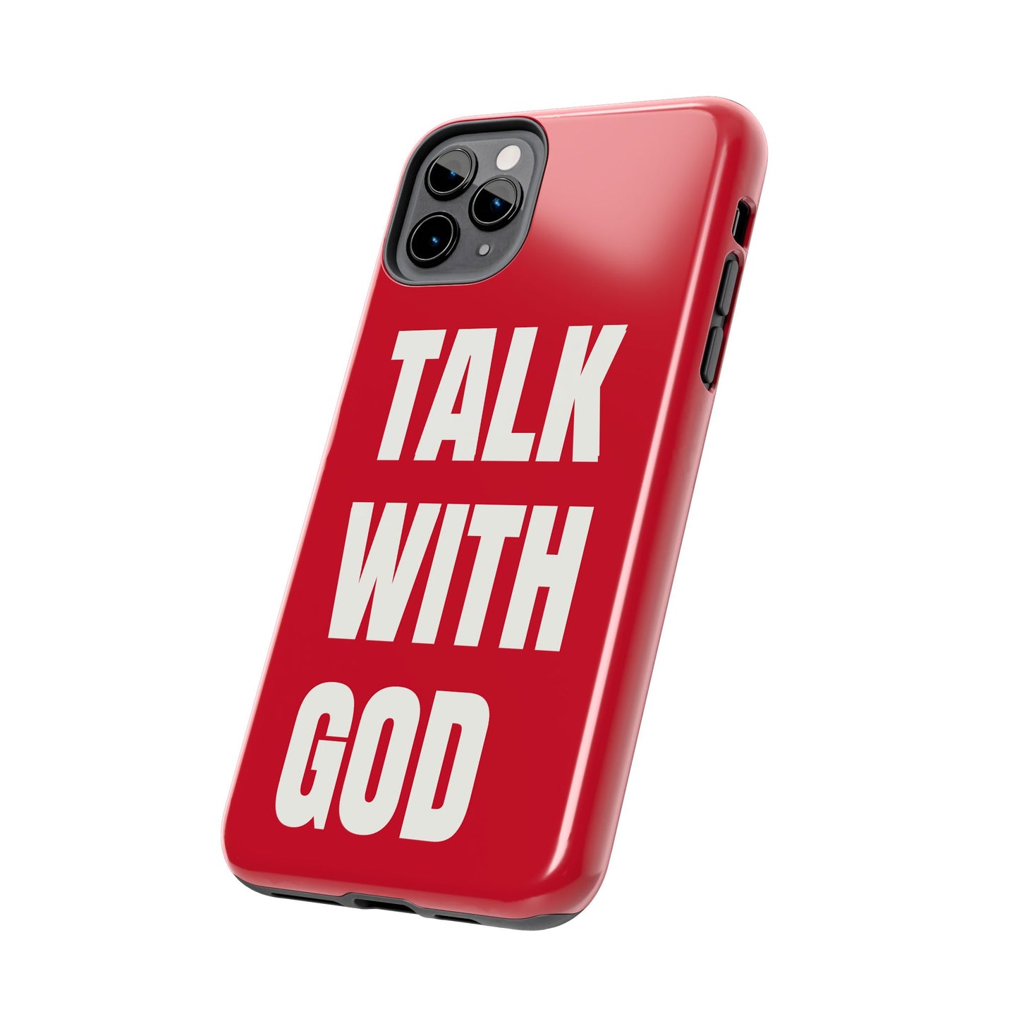 RED TALK WITH GOD Tough Phone Cases