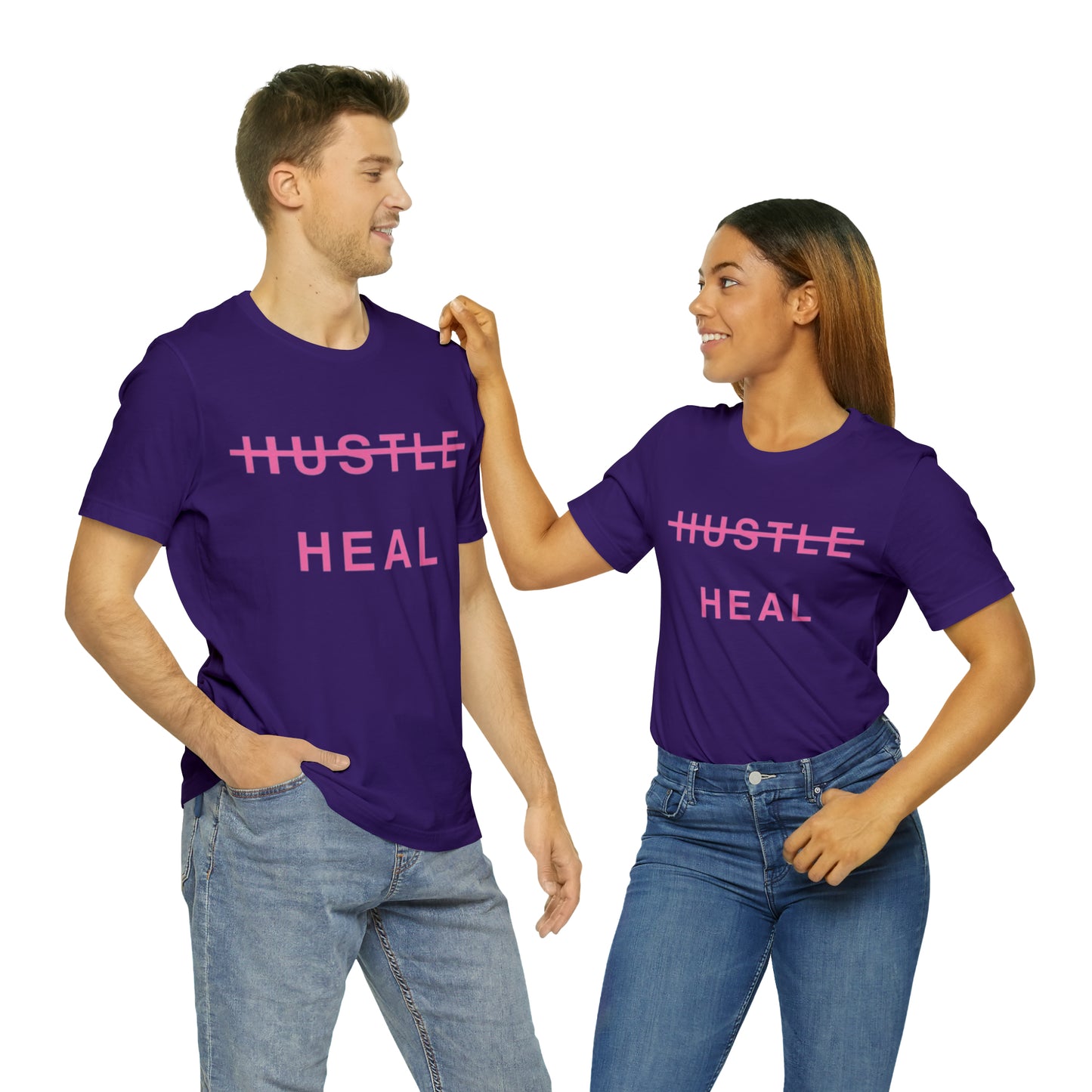 Unisex Jersey Short Sleeve DON’T JUST HUSTLE…HEAL Tee