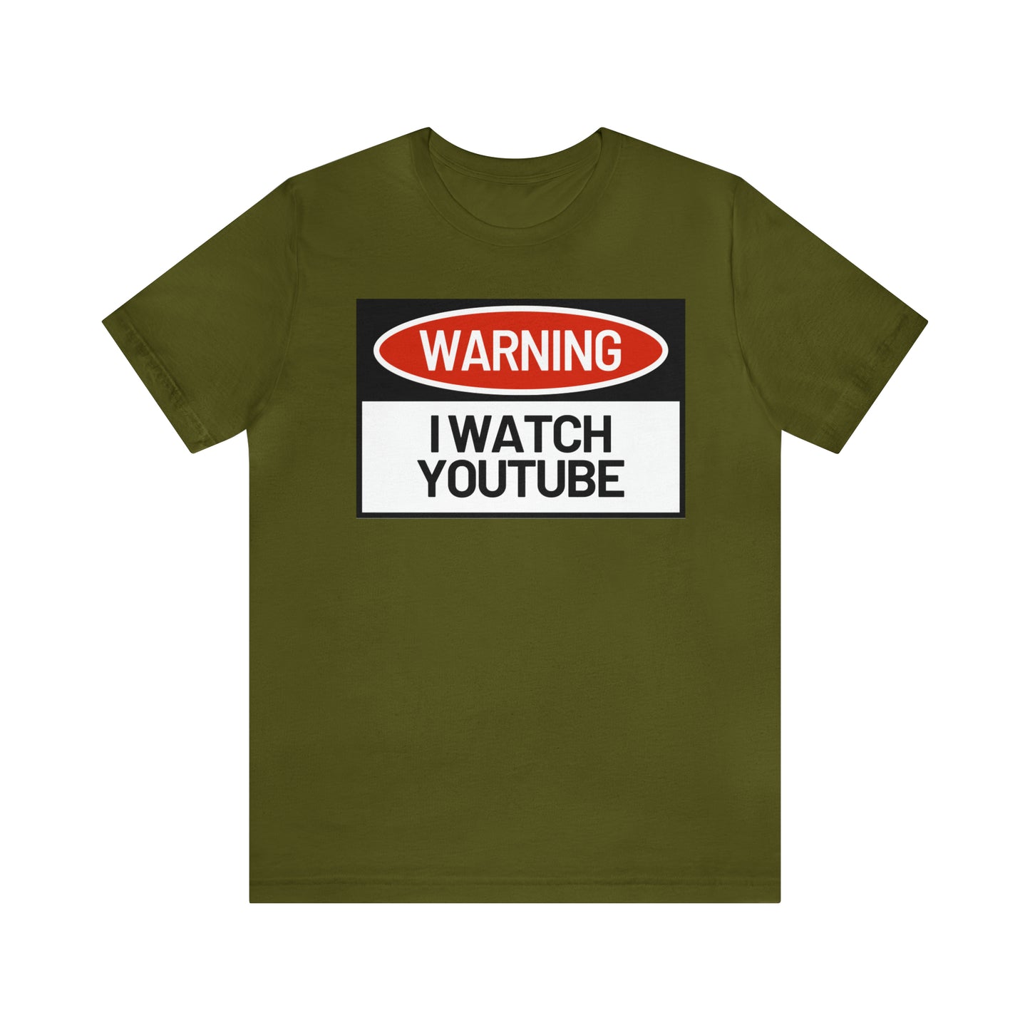 Unisex  WARNING.. I WATCH YOUTUBE Jersey Short Sleeve Tee