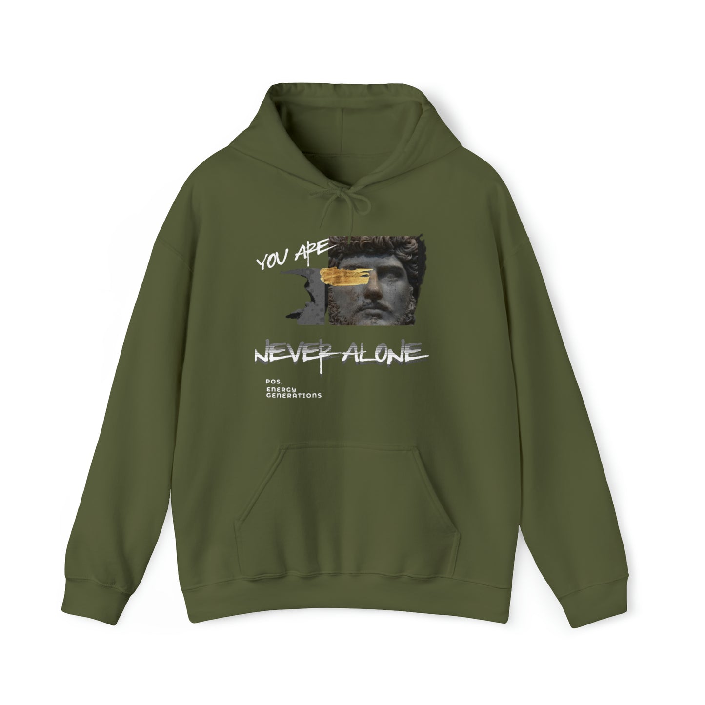 Unisex Heavy Blend™ YOU ARE NEVER ALONE Hooded Sweatshirt